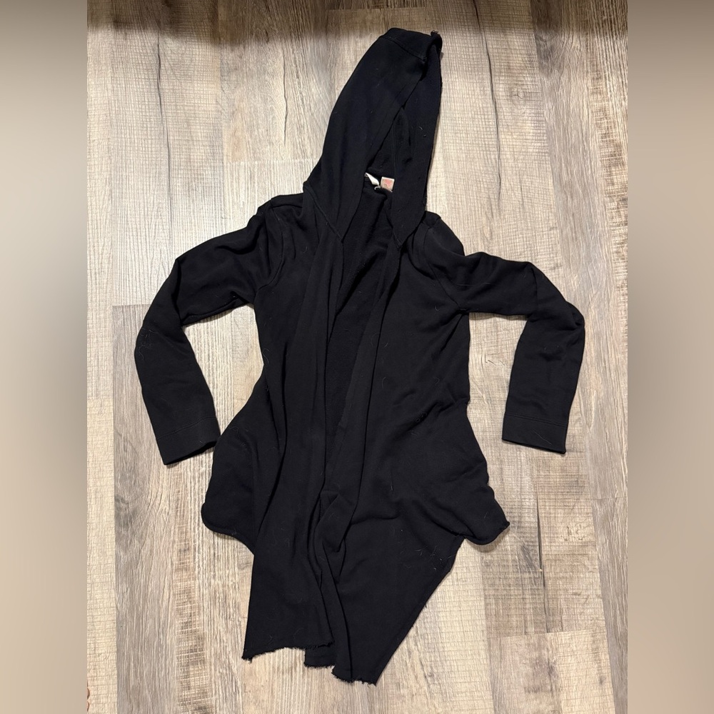 Cardigan with hoodie